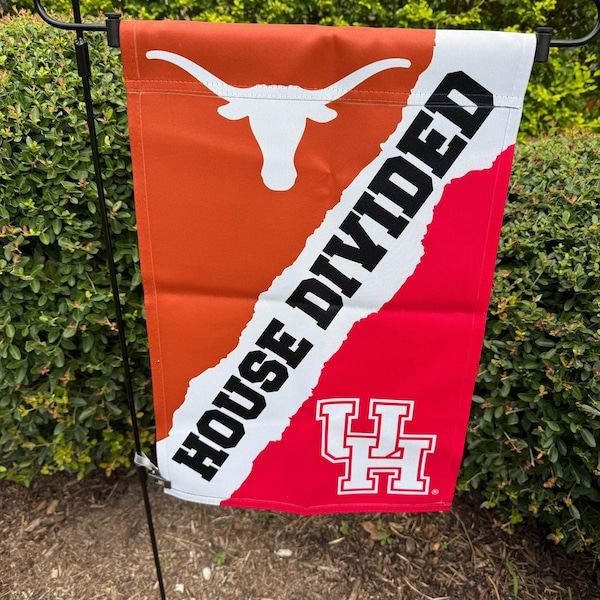 Personalized House Divided Flag | Custom Team Garden Flag - view 12, custom embroidered by Intriklo