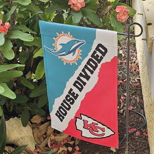 Personalized House Divided Flag | Custom Team Garden Flag - view 15, custom embroidered by Intriklo