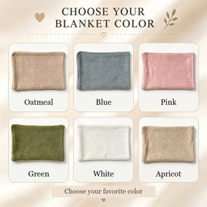 Pointelle blanket color chart with 6 colors