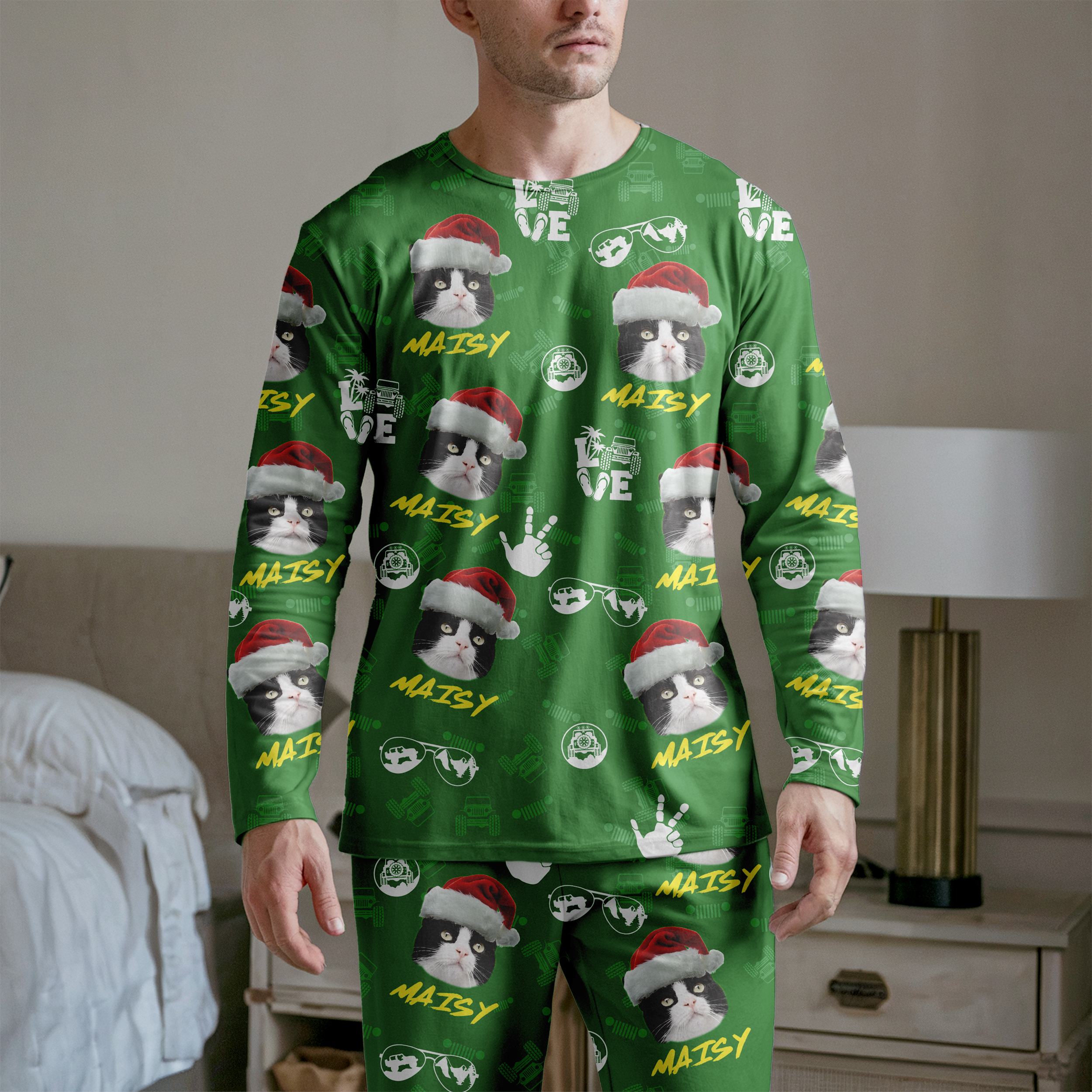 Custom Pet Pajamas - Personalized Pajamas with Your Pet’s Face | Funny Dog and Cat Pajamas 15