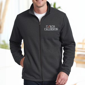 Custom Radiology Fleece Jacket for Nurses & Healthcare Workers | Personalized RN Zip-Up Radiology (Copy) - view 3, custom embroidered by Intriklo