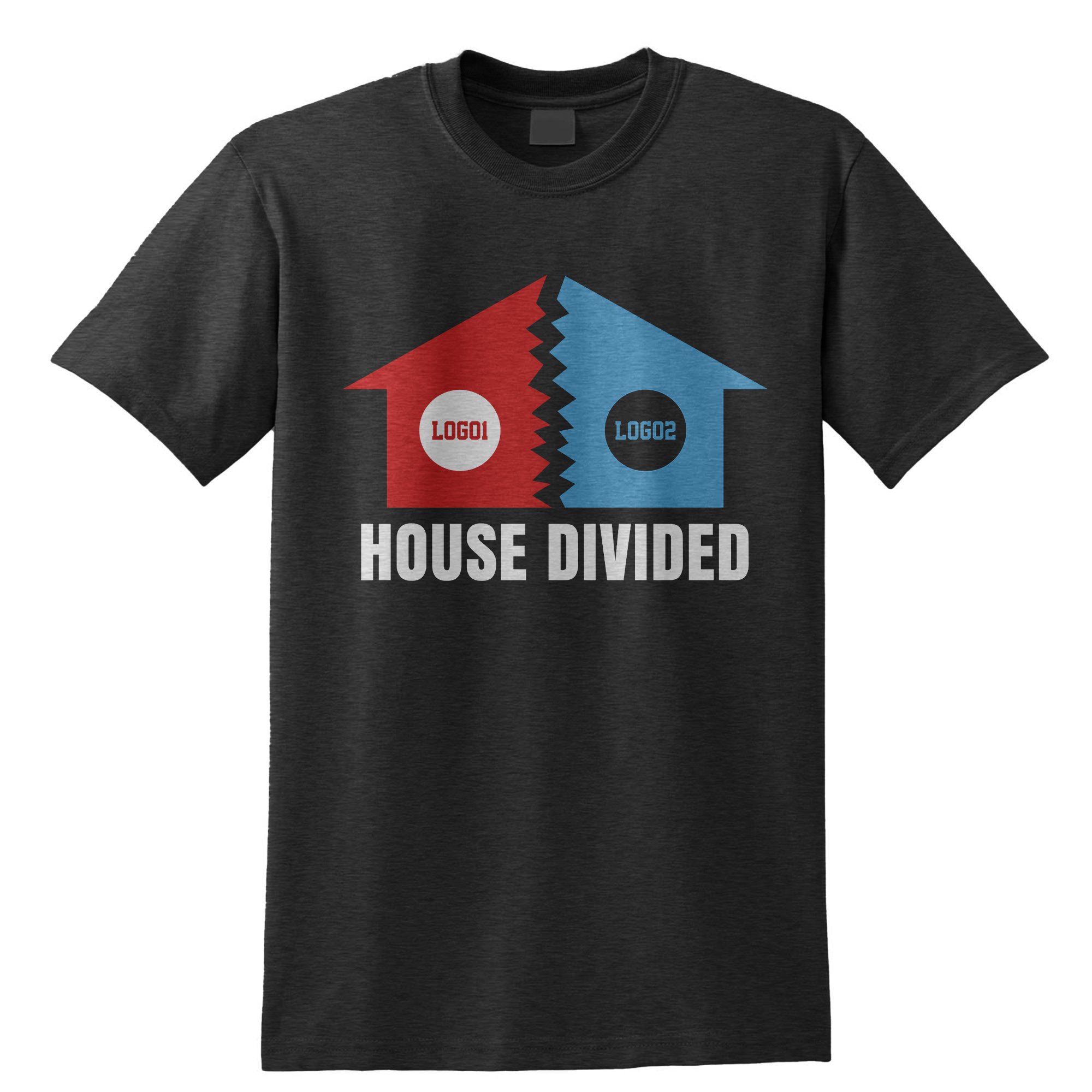 Personalized House Divided Sports Shirt – Any Teams, Any League 4 - view 4, custom embroidered by Intriklo