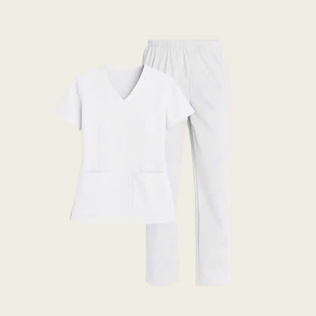 Custom Logo & Text Embroidered Scrubs Set – Medical Uniform 9