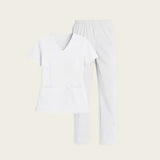 Custom Logo & Text Embroidered Scrubs Set – Medical Uniform 9