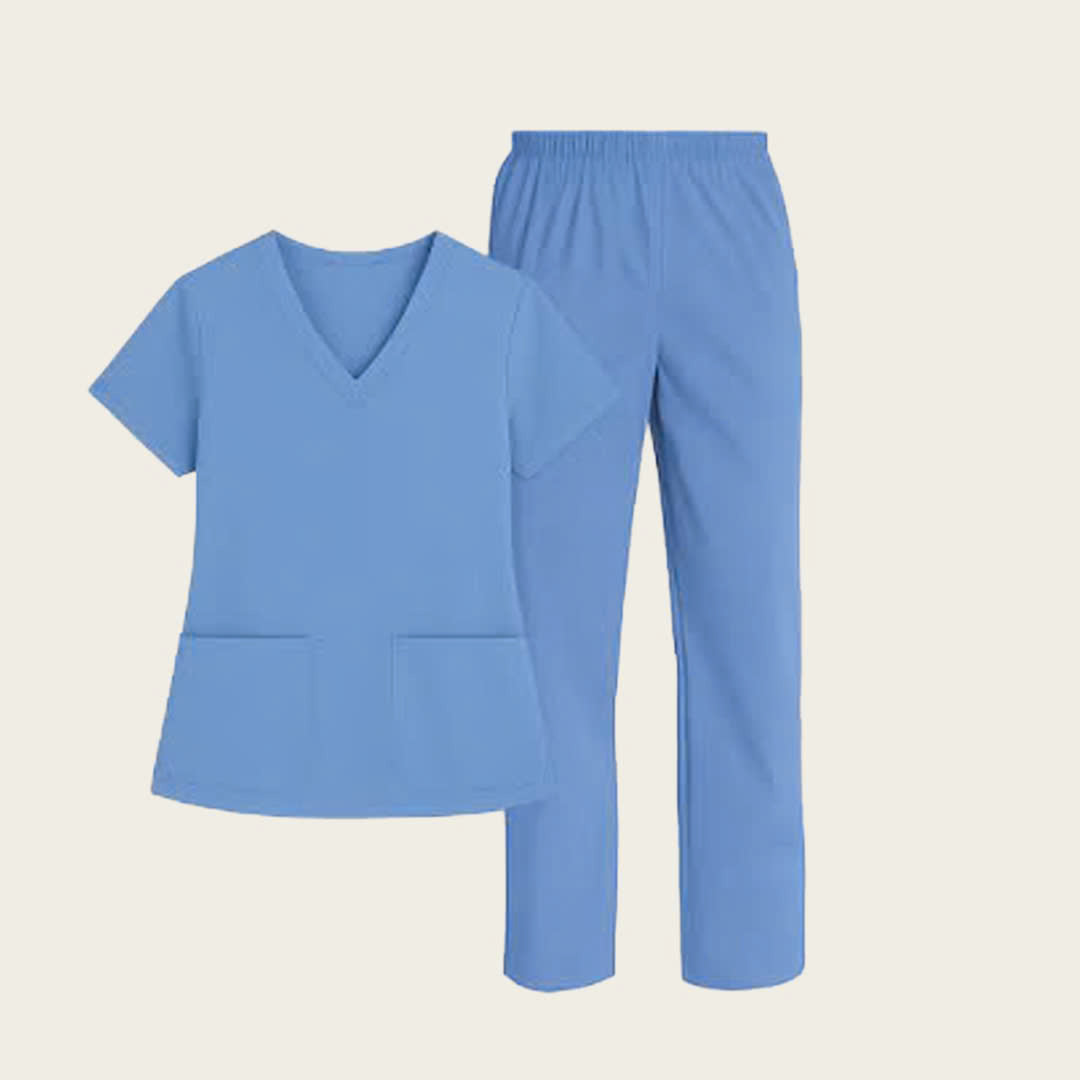 Custom Logo & Text Embroidered Scrubs Set – Medical Uniform 9